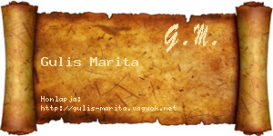 Gulis Marita névjegykártya